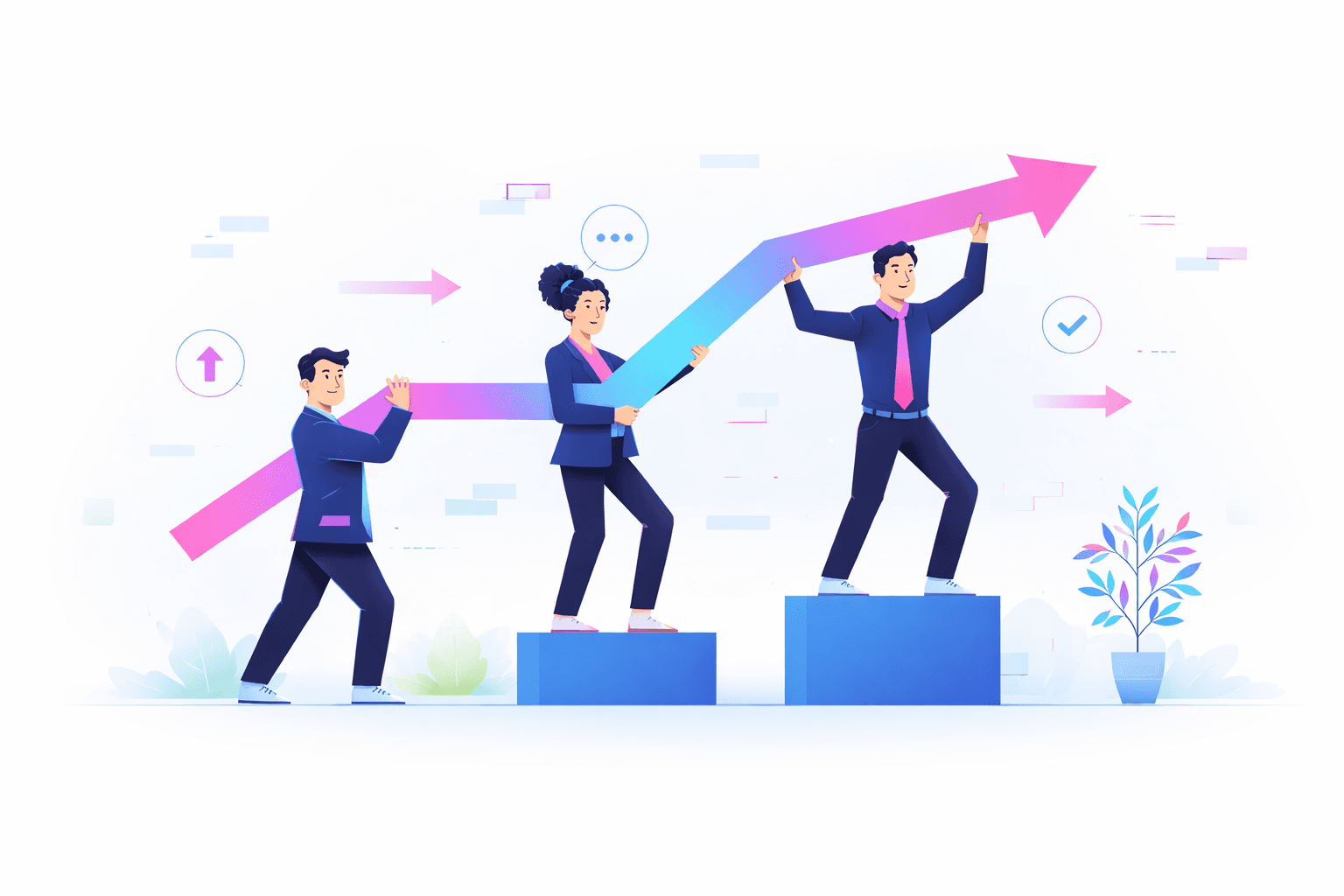Zentrix Tech digital marketing agency growth strategy illustration